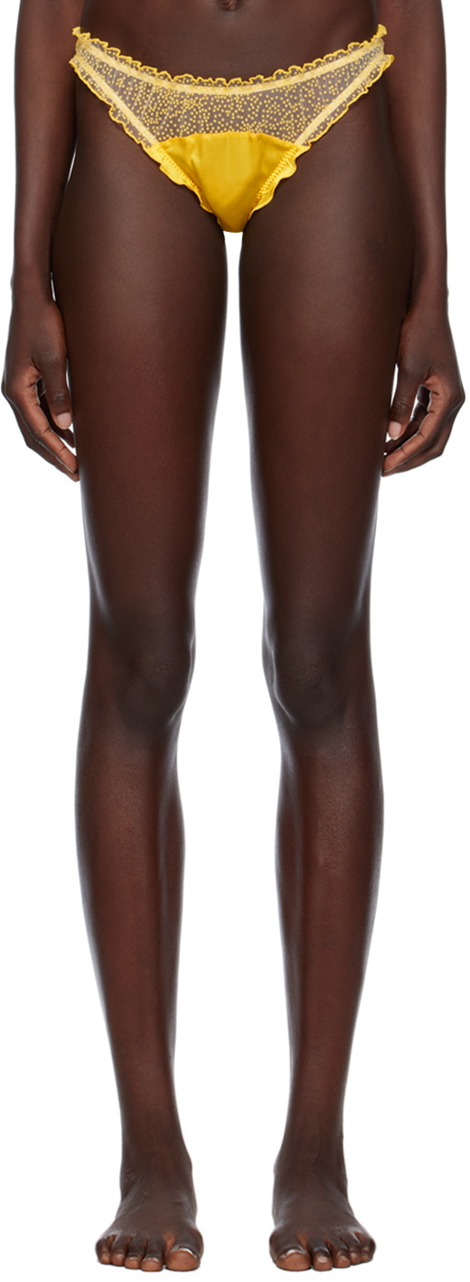 Le Petit Trou Yellow Mimosa Briefs