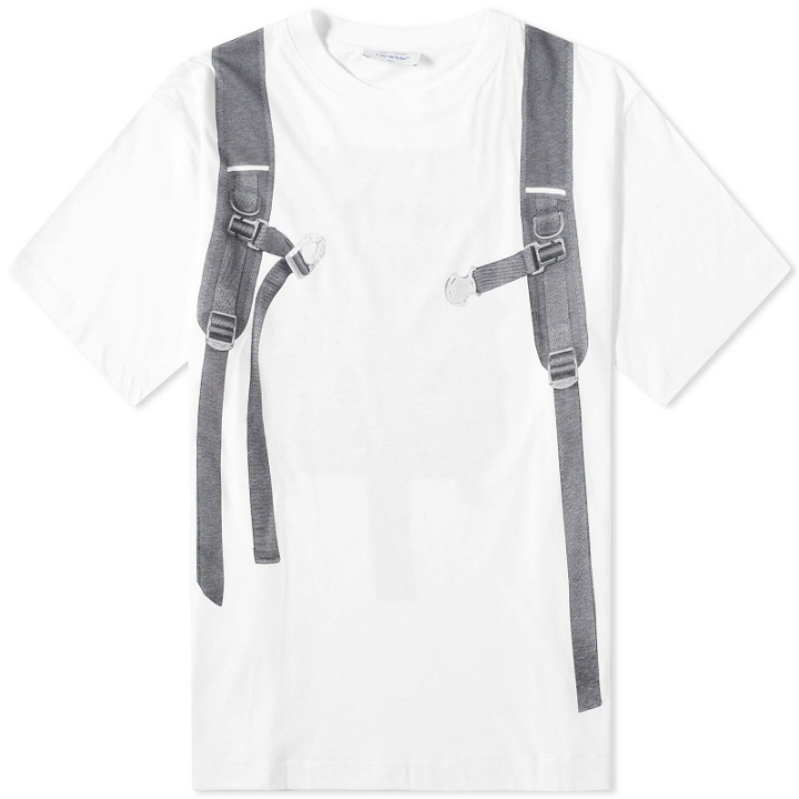 Photo: Off-White Men's Backpack Skate T-Shirt in White