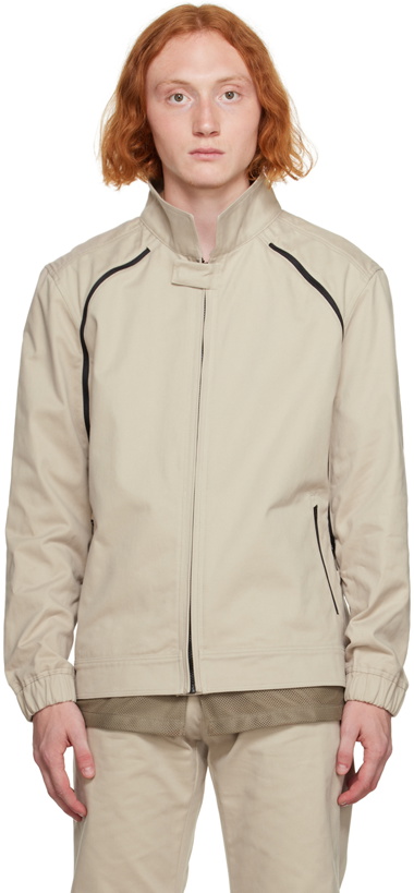 Photo: Olly Shinder Beige Quad Zip Jacket