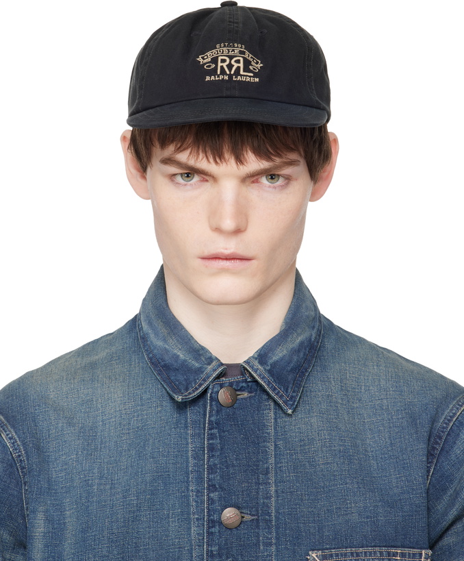 Photo: RRL Black Ranch Logo Twill Ball Cap
