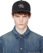 RRL Black Ranch Logo Twill Ball Cap