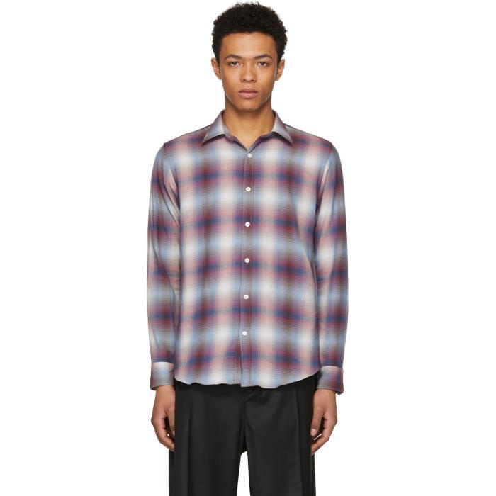 N.Hoolywood Red Check Compile Shirt N.Hoolywood