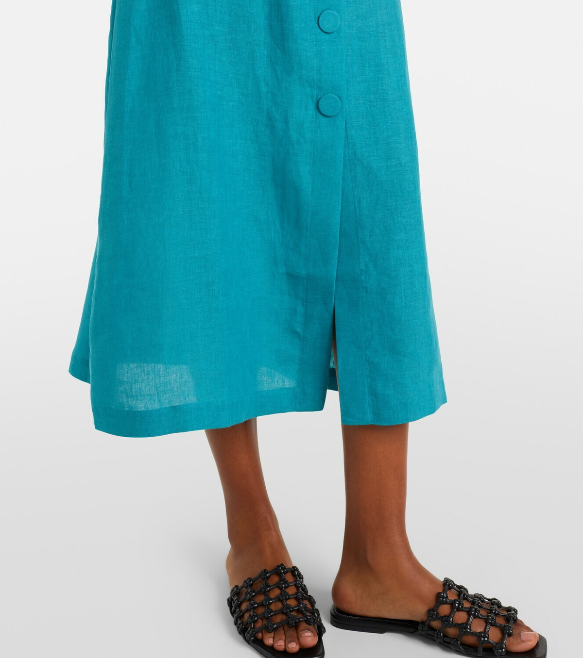 Eres Amusante linen midi skirt