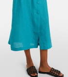 Eres Amusante linen midi skirt