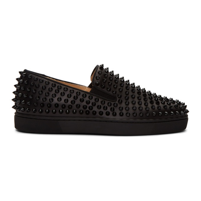 Photo: Christian Louboutin Black Roller-Boat Sneakers