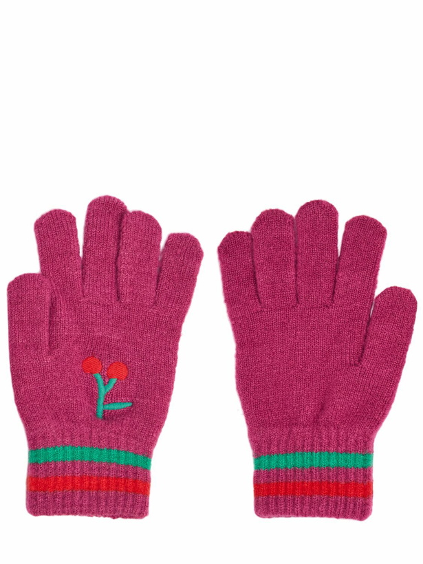 Photo: BOBO CHOSES Cherry Embroidered Knit Gloves