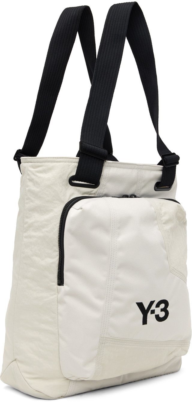 Y-3 White Classic Tote Y-3