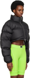 VTMNTS Black Cropped Down Jacket