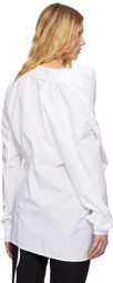 Ann Demeulemeester White Daria Drop Shoulder Shirt
