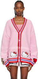 GCDS Pink Hello Kitty Edition Cardigan