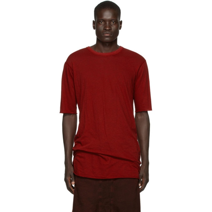 Photo: Boris Bidjan Saberi Red Cashmere Tight Fit T-Shirt
