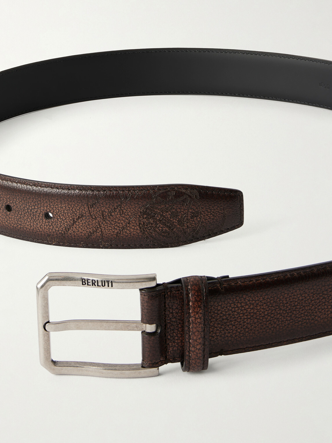 Berluti - 3cm Full-Grain Venezia Softy Leather Belt - Brown