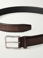 Berluti - 3cm Full-Grain Venezia Softy Leather Belt - Brown