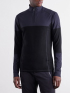 BOGNER - Marino Panelled Stretch-Jersey Half-Zip Ski Mid-Layer - Black