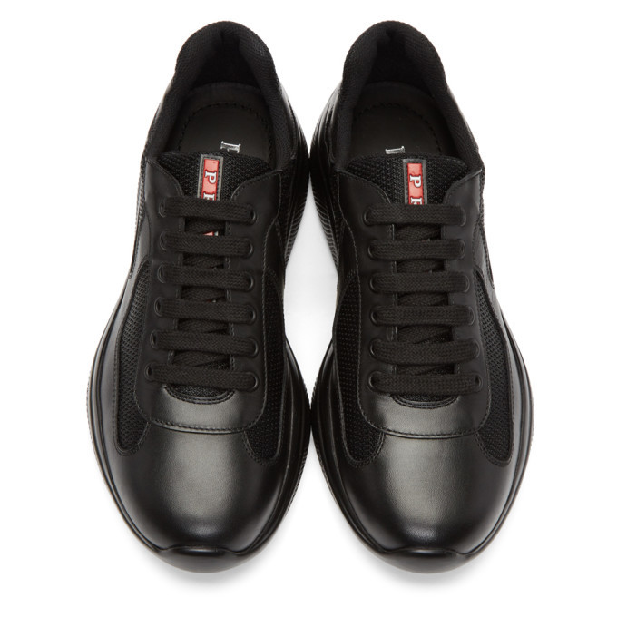 スニーカー PRADA Mesh sneakers Black Prada Re-Nylon and Mesh Fabric Sneakers | Saks Fifth Avenue