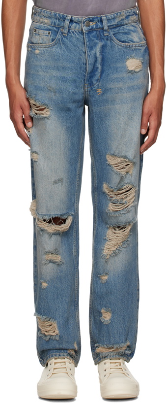 Photo: Ksubi Blue Anti K Heritage Repair Jeans