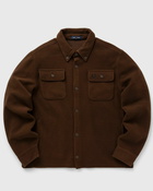 Fred Perry Fleece Overshirt Brown - Mens - Overshirts