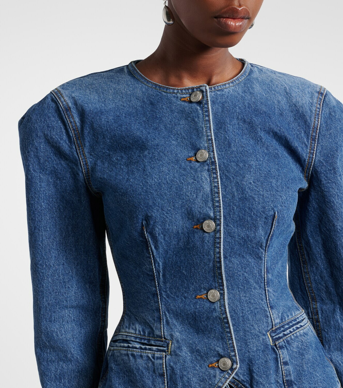 Magda Butrym Peplum denim jacket