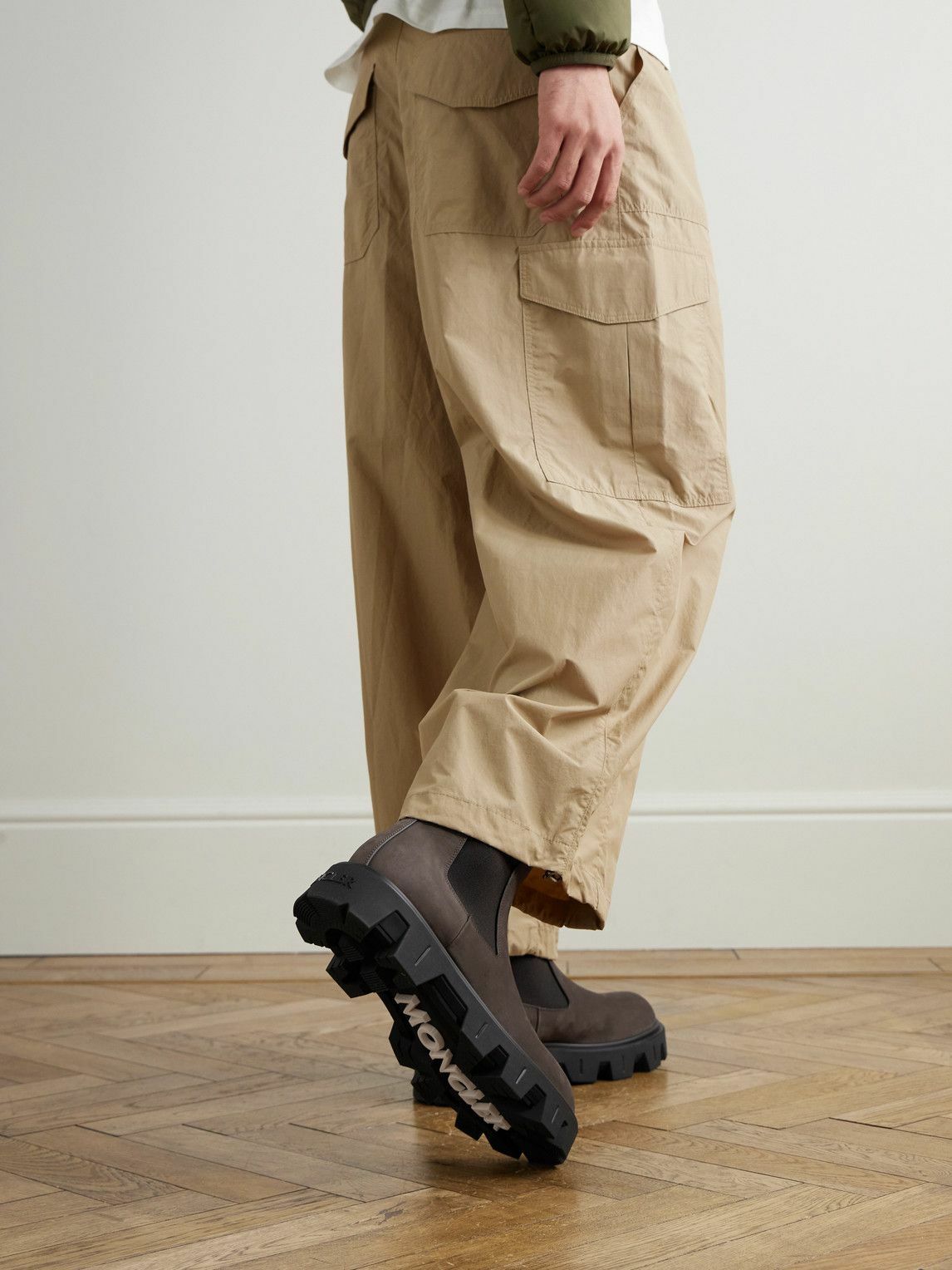 Moncler - Peak City Nubuck Chelsea Boots - Brown