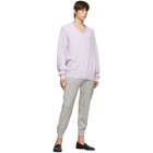 extreme cashmere Purple N°162 Claim V-Neck Sweater