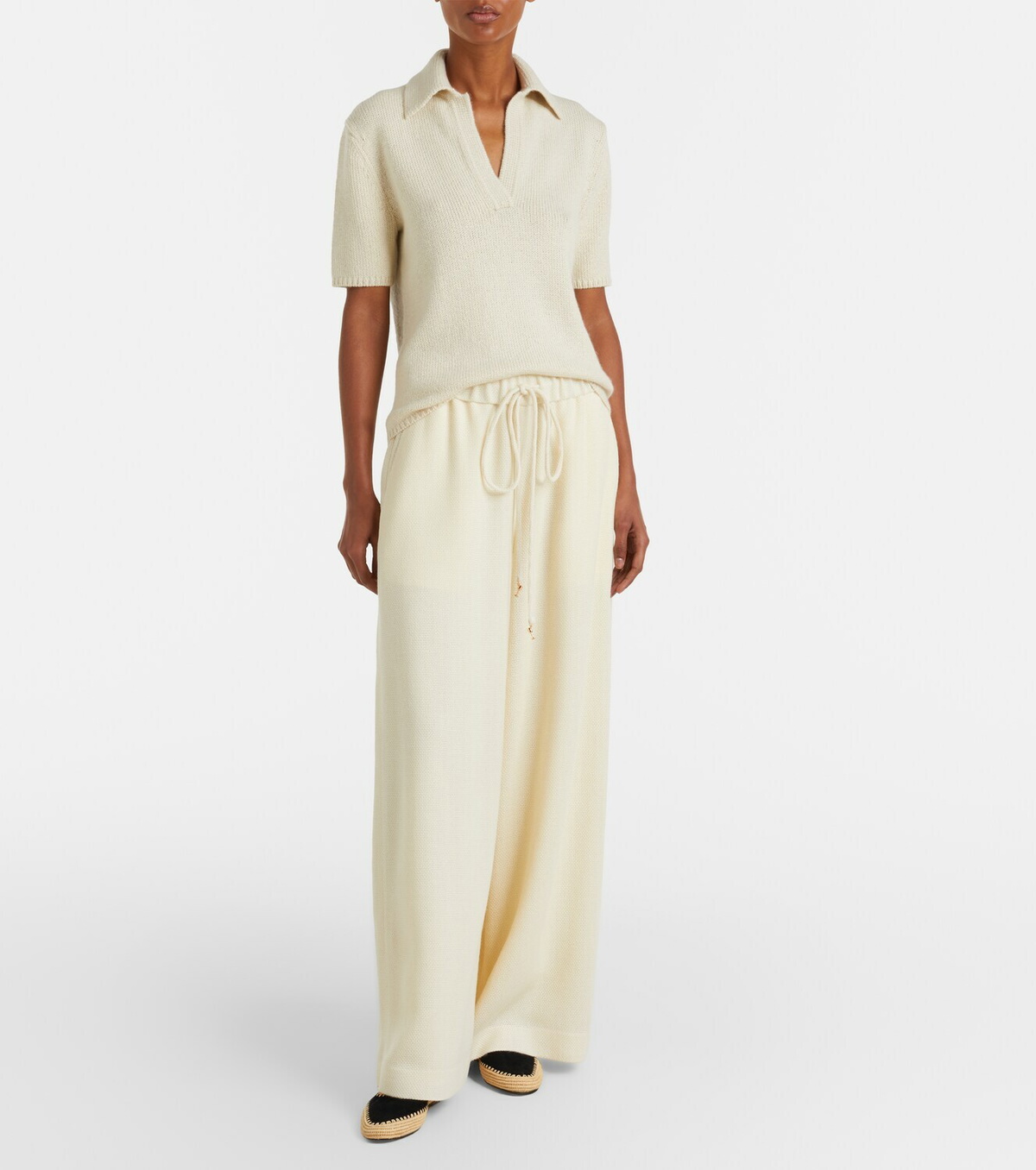 Gabriela Hearst Strength raffia and suede Derby shoes