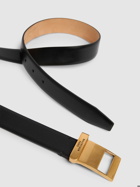BALENCIAGA 3cm Clip Leather Belt