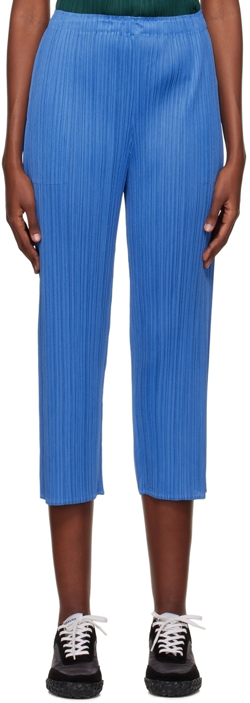 Pleats Please Issey Miyake Blue Monthly Colors August Trousers Pleats ...