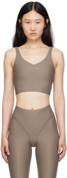 District Vision Brown Long Line Sport Bra