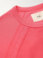 Folk - Rework Rivet Cotton-Jersey and Terry Sweatshirt - Pink