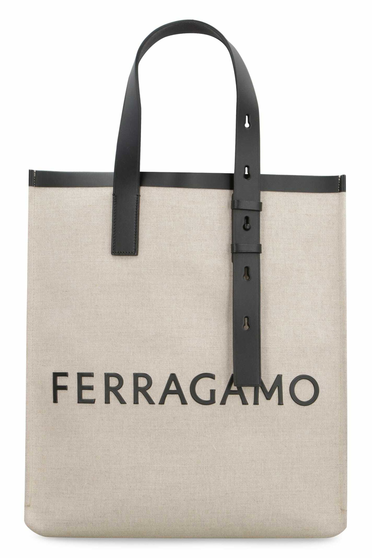 Salvatore Ferragamo - Leather-Trimmed Logo-Print Cotton and