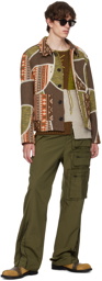Andersson Bell Green & Brown Patchwork Jacket