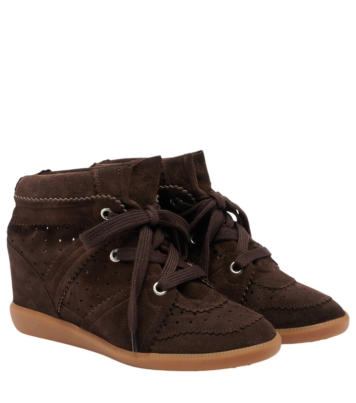 Photo: Isabel Marant Bobby suede wedge sneakers