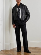 McQueen - Straight-Leg Wool-Twill Trousers - Black