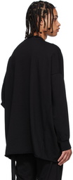 Rick Owens Drkshdw Black Organic Cotton Sweatshirt