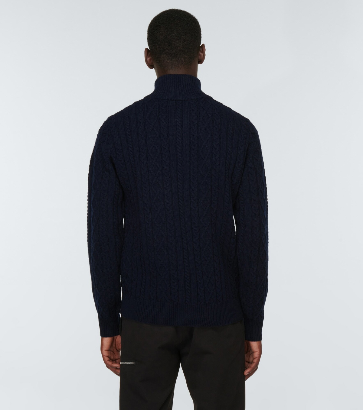Moncler - Virgin wool half-zip sweater Moncler