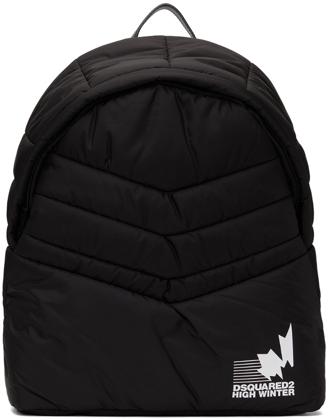 Photo: Dsquared2 Black Padded Nylon Backpack