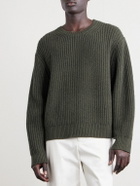 Nili Lotan - Tyler Ribbed Merino Wool Sweater - Green