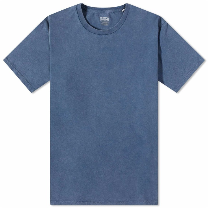 Photo: Colorful Standard Men's Classic Organic T-Shirt in Neptune Blue