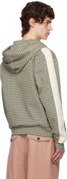 Wales Bonner Beige & Green Power Hoodie