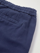 Brunello Cucinelli - Straight-Leg Cotton-Gabardine Trousers - Blue