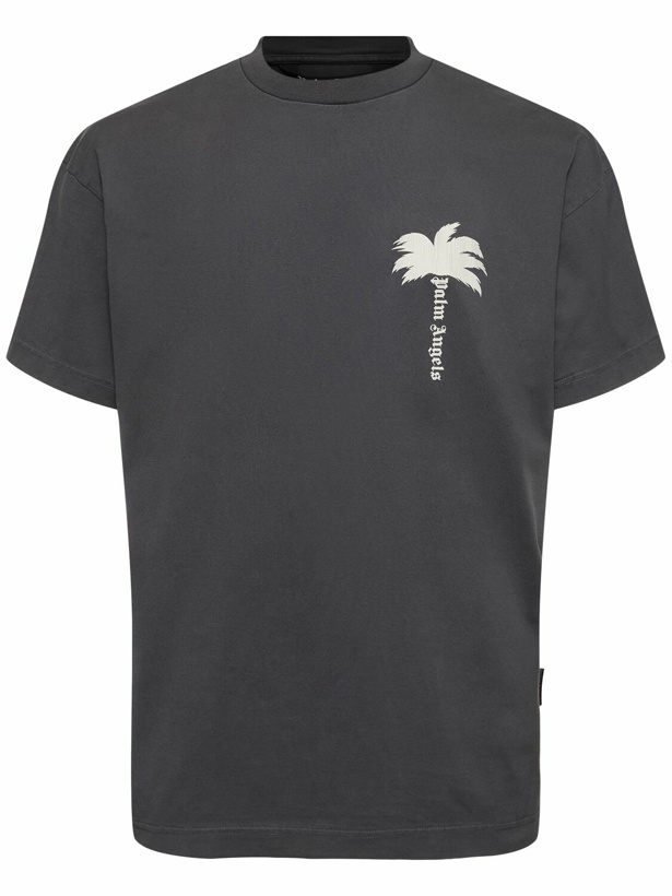Photo: PALM ANGELS - The Palm Print Cotton T-shirt