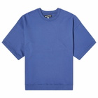 Monitaly Men's Short Sleeve Crew Sweater in Navy