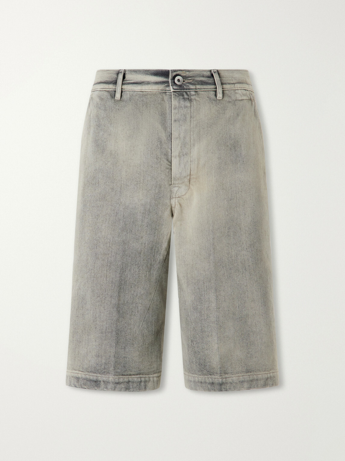 DRKSHDW by Rick Owens - Work Straight-Leg Denim Shorts - Gray