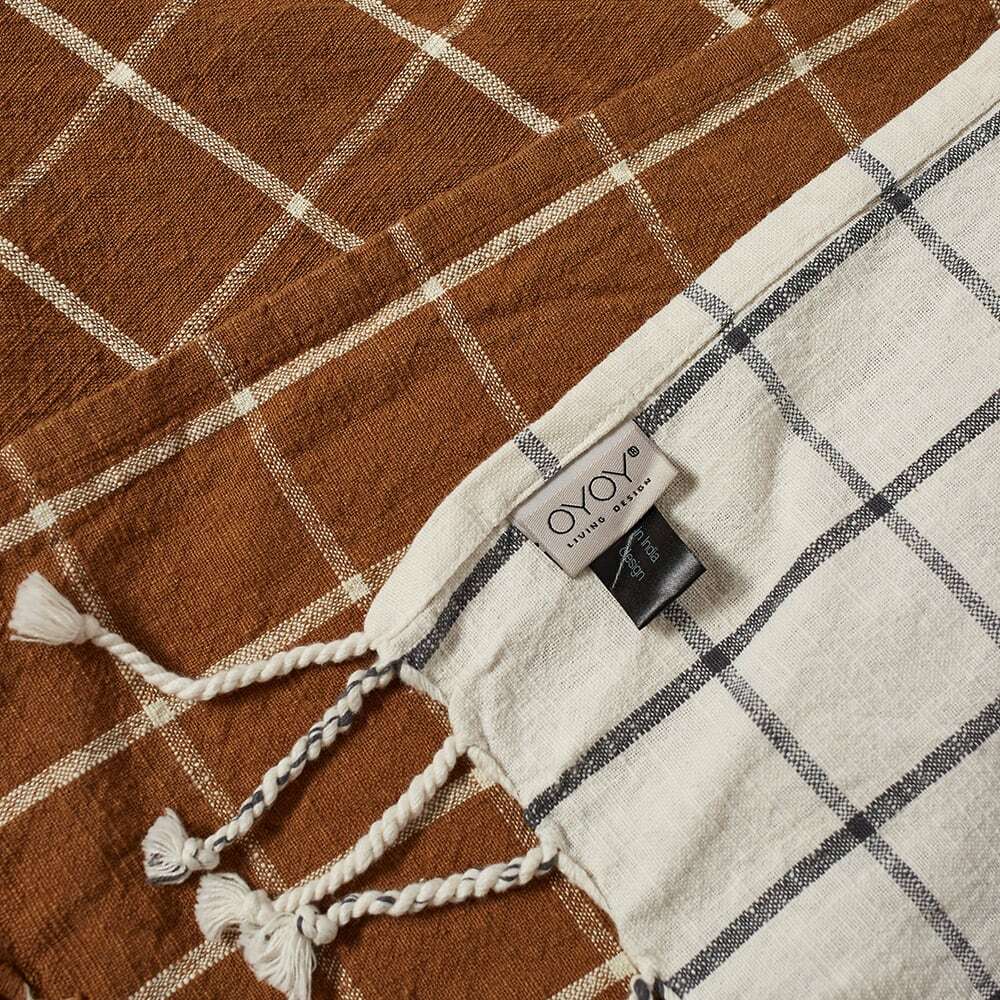 OYOY Gobi Tea Towel Pack of 2 in Off White/Rubber OYOY