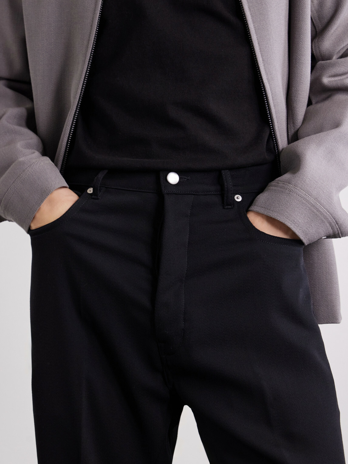 Rick Owens - Geth Wide-Leg Wool Jeans - Black