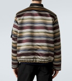 Sacai Striped blouson jacket