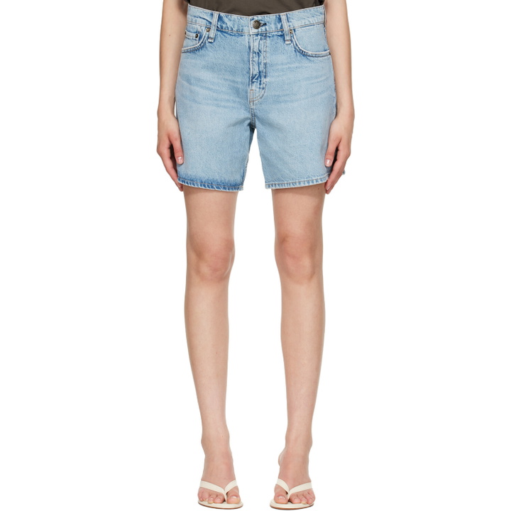 Photo: rag & bone Blue Kaia Denim Shorts