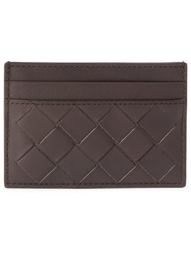 Photo: BOTTEGA VENETA - Intrecciato Leather Cardholder - Brown