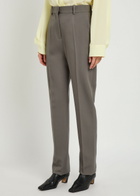Calvin Klein Lucia Slim-leg Wool Trousers Grey