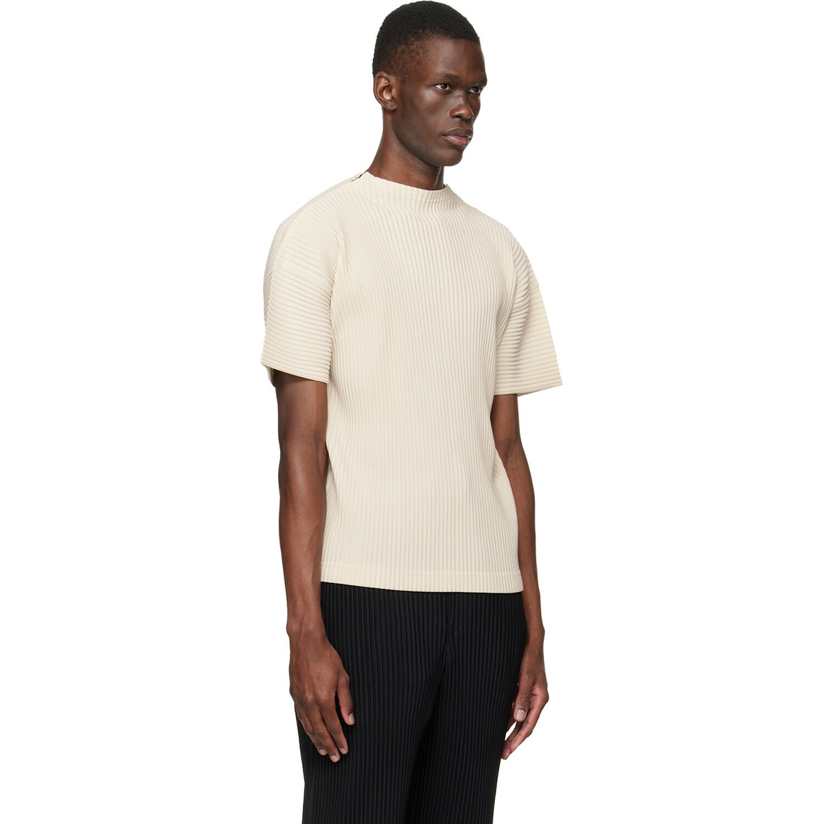 HOMME PLISSÉ ISSEY MIYAKE Beige Monthly Colors March T-shirt